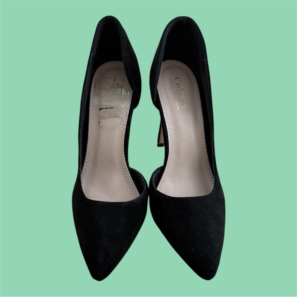 Catherine Malandrino Black Suede Pumps | Size 8.5